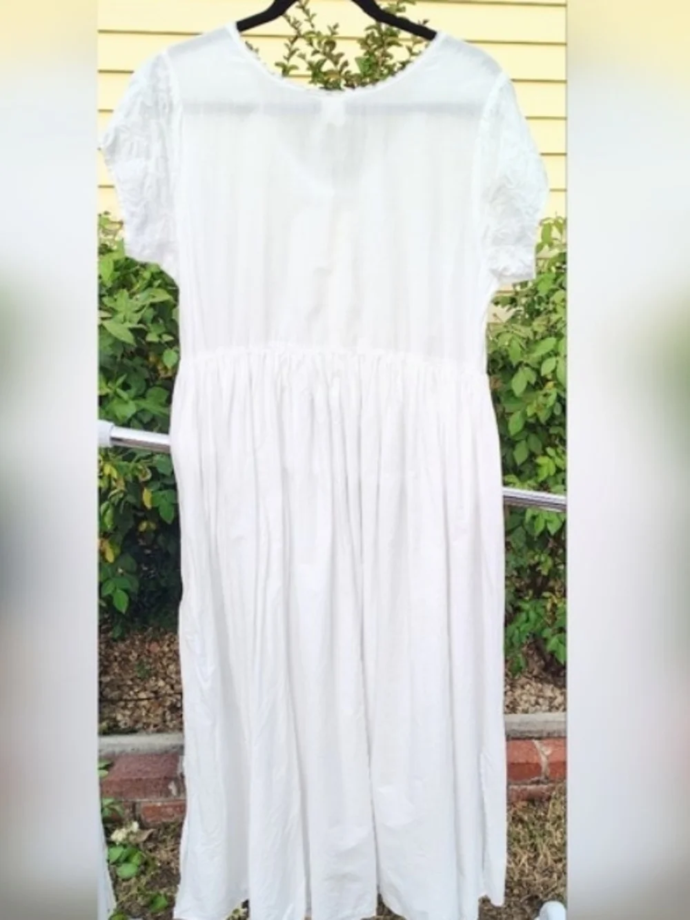 Victoria's Secret White Maxi Dress with Cinched Waist.
